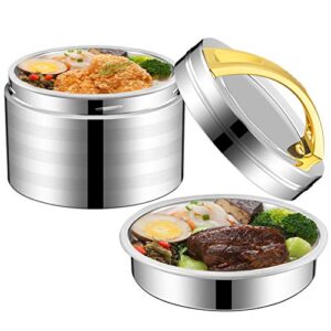 moffeio insulated food container for hot food 2 compartments lunch thermos wide mouth 304 stainless steel vacuum insulated food jar 35oz
