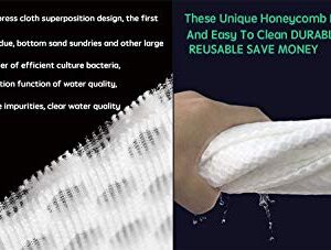 7 inch Honeycomb Filter Socks,7 inch Filter Sock for Saltwater Aquarium,7 inch Ring by 14 inch Long, (4-Pack)