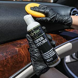 Blysk Super Restore 8oz. Trim and Plastic Restorer Protectant, Renew Trim, Bumpers, Guards, Non-Greasy, Super Shine, Long Lasting, Dry-to-The-Touch