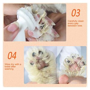 Pet Foot Cleaning Foam Paw Cleaner No Washing Pet Shampoo with Silicone Brush for Dogs Cats General Paw Scrubber Foot Cleaner Brush