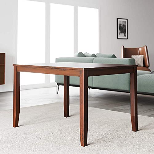 House of Living Art Dining Table – Rectangular Design, Walnut Finish | Mid Century Classic Collection (Table Only)