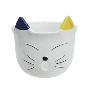 cat yarn bowl, yarn bowl for crocheting and knitting made of ceramic 566 inches tangle free