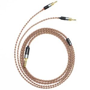 gucraftsman 6n single crystal copper upgrade headphone cable 3.5mm/4.4mm/4pin xlr headphone upgrade cable for sennheiser hd700 (4pin xlr plug)
