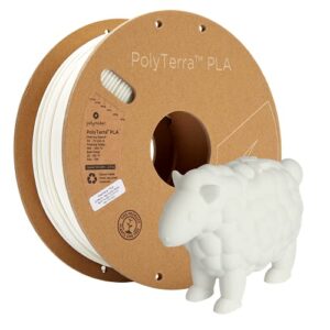 2.85mm(3mm) Matte PLA Filament 2.85mm White, 1kg Carton Spool PLA Filament 2.85 - Polymaker PolyTerra PLA 3D Printer Filament, Print with 2.85mm Openning 3D Printers Only