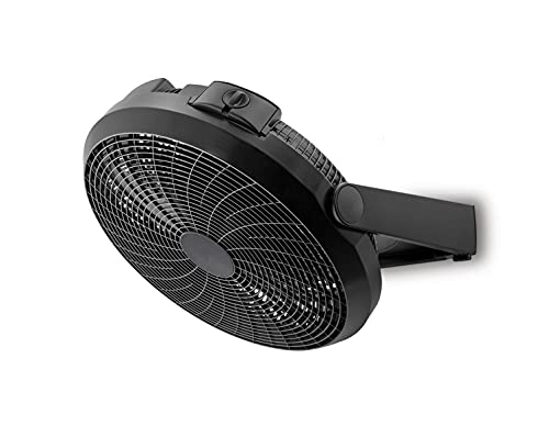 Air Monster 20 Inch Air Circulator Fan, Floor Fans, High Velocity Fan, Large Fan Turbo Fan, Fans for Home, Bedroom, Wall Mount Fan, 3 Speed Settings, Adjustable 180° Tilt, Black