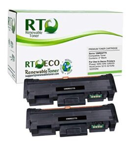 renewable toner compatible toner cartridge replacement for xerox 106r02775 106r2775 workcentre 3260 /dni 3260/di 3215 3215/ni 3225/dni (pack of 2)