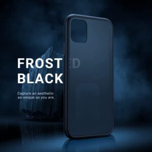TORRAS 𝗨𝗽𝗴𝗿𝗮𝗱𝗲𝗱 iPhone 11 Phone Case, Shockproof iPhone 11 Case, Military Grade Drop Protection, Protective Hard Back Slim Translucent Case for iPhone 11 6.1'', Frosted Black-Guardian Series
