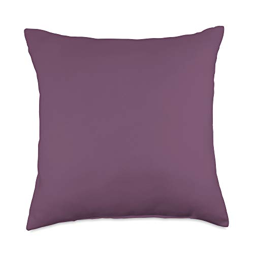 Vine Mercantile Simple Chic Solid Color Grape Purple Throw Pillow, 18x18, Multicolor