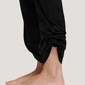 Jockey Women's Lifestyle Adjustable Ankle Pant, Black, XL