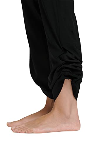 Jockey Women's Lifestyle Adjustable Ankle Pant, Black, XL