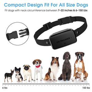 Dr.Trainer Dog Barking Shock Collar with APP Control, Waterproof Bark Collar with Custom Auto Intelligent Progressive Mode, Safe and Humane Rechargeable No Bark Collar for Small Medium Large Dogs