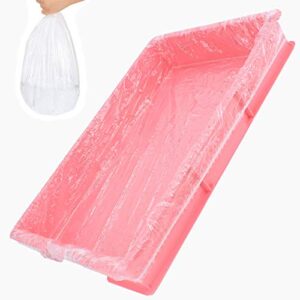 qbleev 20 pcs disposable small animals cage liner for parrots rabbits guinea pigs chinchilla，hamster bunny pet cage tray plastic filmy cover， pet cage mat to replace diaper，durable and water-tight