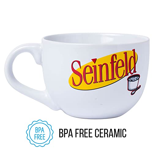 Silver Buffalo Seinfeld No Soup For You Ceramic Soup Mug, 24 Ounces