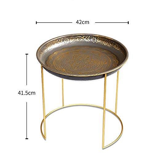 ACQUIRE Modern Simple Mini Flower Pot Stand Removable lron Flower Stand Tea Table Bedside Table Small lron Bed Table Pot Holder