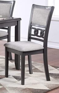 new classic furniture gia dining chairs, set of 2, gray
