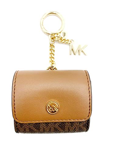 Michael Kors Jet Set Leather Signature Logo AirPod/AirPod Pro Case (Brown)