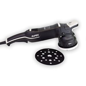 rupes mille lk900e dual action polisher - includes 5" & 6" backing plates - high cutting power without producing as much surface heat as rotary polishers