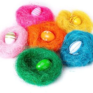 NJN Easter Grass for Easter Basket Grass Filler Stuffer 150g, Easter Party Craft Supplies Decorations