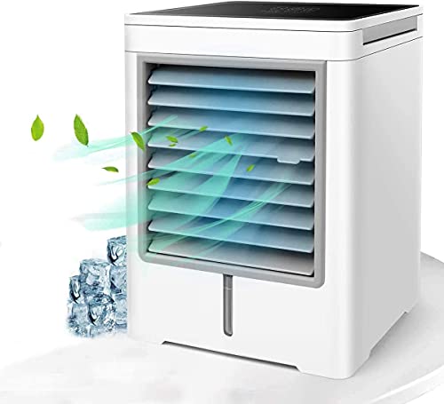 Personal Air Cooler, Portable Evaporative Conditioner with 3 Speeds Touch Screen Cooling Fan, Air Conditioner Fan for Home, Room, Office, Car, Camping…