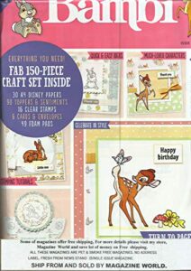 disney bambi magazine, fab 150-piece craft set inside * make caerds today 2020