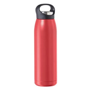 OGGI Freestyle Stainless Steel Insulated Water Bottle- Double Wall Vacuum Insulated, Travel Thermos, 23oz(680ml), Red