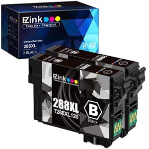 e-z ink (tm remanufactured ink cartridge replacement for epson 288 288xl t288xl high yield to use with expression home xp-440 xp-446 xp-330 xp-340 xp-430 xp-434 printer (2 black)