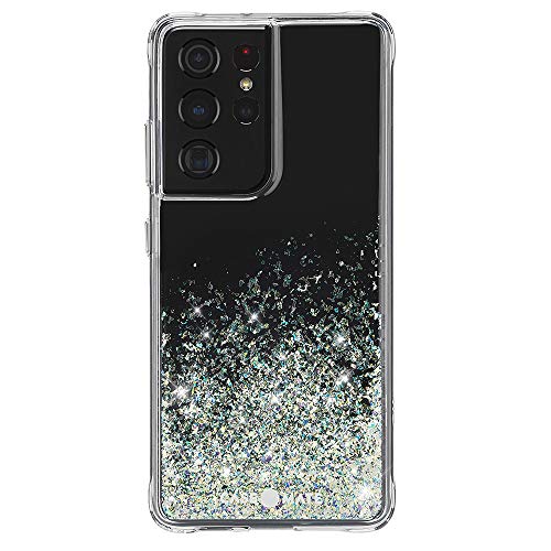 Case-Mate Samsung Galaxy S21 Ultra Case - 6.8" Twinkle Ombre Stardust - 10ft Drop Protection with Wireless Charging, Luxury Bling Glitter Case for S21 Ultra 5G, Anti Scratch, Shock Absorbing Materials