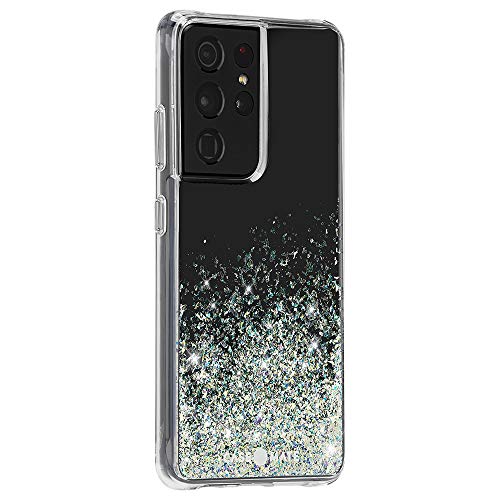 Case-Mate Samsung Galaxy S21 Ultra Case - 6.8" Twinkle Ombre Stardust - 10ft Drop Protection with Wireless Charging, Luxury Bling Glitter Case for S21 Ultra 5G, Anti Scratch, Shock Absorbing Materials