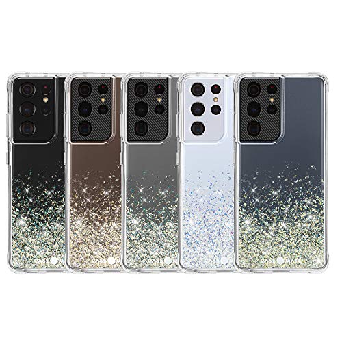 Case-Mate Samsung Galaxy S21 Ultra Case - 6.8" Twinkle Ombre Stardust - 10ft Drop Protection with Wireless Charging, Luxury Bling Glitter Case for S21 Ultra 5G, Anti Scratch, Shock Absorbing Materials