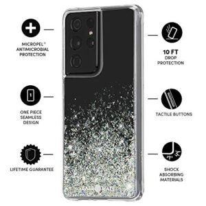 Case-Mate Samsung Galaxy S21 Ultra Case - 6.8" Twinkle Ombre Stardust - 10ft Drop Protection with Wireless Charging, Luxury Bling Glitter Case for S21 Ultra 5G, Anti Scratch, Shock Absorbing Materials