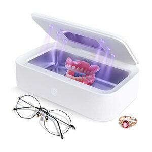 kunphy ultrasonic cleaner, professional ultrasonic jewelry cleaner 20 ounces(600ml), sus 304 tank for cleaning eyeglasses, ring,watches, dentures