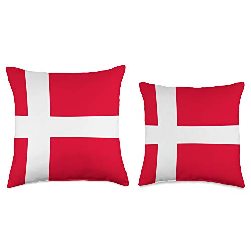 Danish Pillow Danish Flag Pillow Denmark Flag Gift Idea Throw Pillow