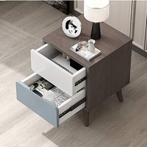 WALNUTA Drawer Bedroom Korean Style Table Side Table Wardrobe Four Corner Bedside Table Bedroom Furniture Cabinet Bedside Table