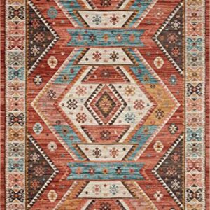 Loloi II Zion Collection ZIO-05 RED/Multi, Traditional 2'-3" x 3'-9" Accent Rug