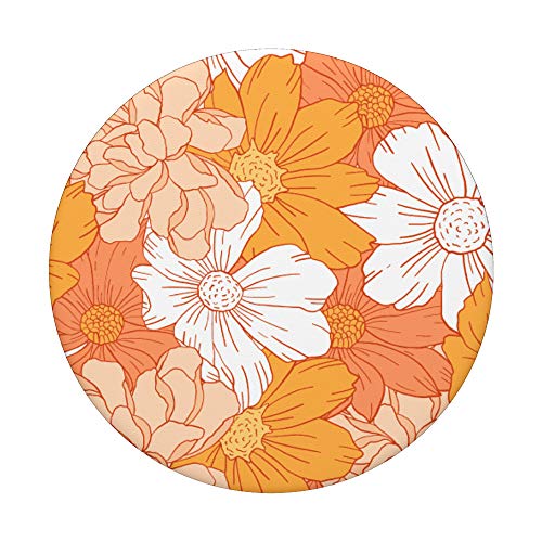 Trendy Botanical Flowers Garden Floral Print pattern for Flo PopSockets PopGrip: Swappable Grip for Phones & Tablets