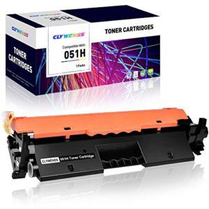 clywenss compatible 051h toner cartridge replacement for canon 051h 051 toner cartridge to use with canon imageclass mf269dw, mf264dw, mf267dw, lbp162dw printer (black, 1-pack)