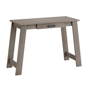 sauder beginnings writing table, l: 43.58" x w: 17.48" x h: 28.94", silver sycamore finish