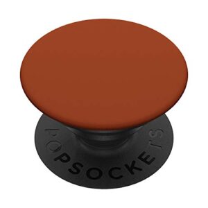 rust orange solid color popsockets popgrip: swappable grip for phones & tablets