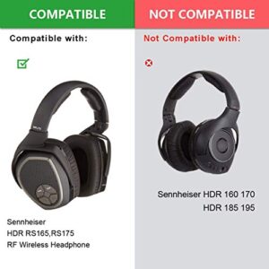 Velour Earpad Repair Parts Suit Replacement Ear Pads Compatible with Sennheiser HDR RS165,RS175 RF Wireless Headphone …