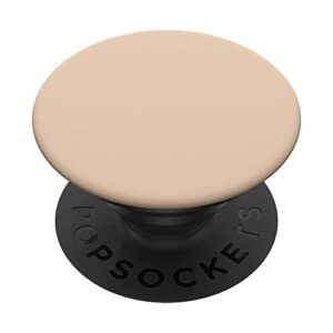 simple chic solid color pastel neutral warm cream beige popsockets popgrip: swappable grip for phones & tablets