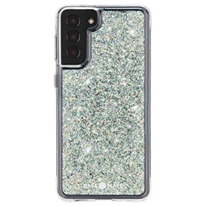 case-mate - twinkle - case for samsung galaxy s21 plus 5g - glitter foil elements - 10 ft drop protection - 6.7 inch - stardust