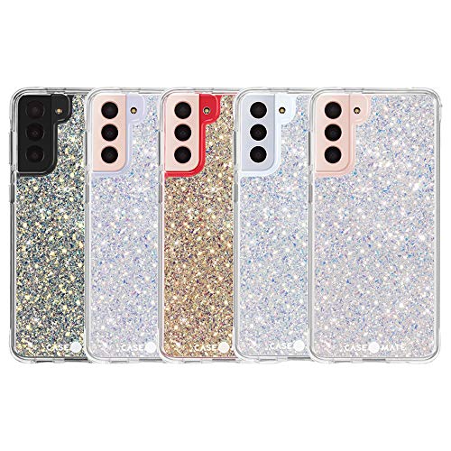 Case-Mate - Twinkle - Case for Samsung Galaxy S21 Plus 5G - Glitter Foil Elements - 10 ft Drop Protection - 6.7 inch - Stardust