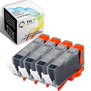 tg imaging (4xgrey) compatible cli271 ink cartridge replacement for canon cli-271 cli 271 (grey, 4 pack) worked in pixma mg7720 ts8020 ts9020 inkjet all-in-one printer