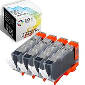 TG Imaging (4xGrey) Compatible CLI271 Ink Cartridge Replacement for Canon CLI-271 CLI 271 (Grey, 4 Pack) Worked in PIXMA MG7720 TS8020 TS9020 Inkjet All-in-one Printer