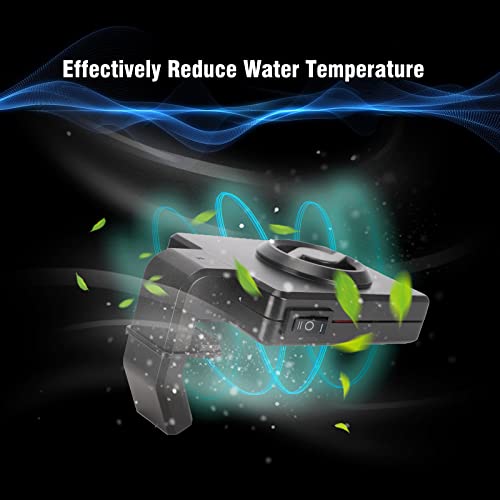 Aquarium Chiller, Power Saving Mute Cooling Fan SmallCrab Shape Fan Mini USB Fish Tank Coldwind Cooling Mounted Aquarium Fan(US Plug)