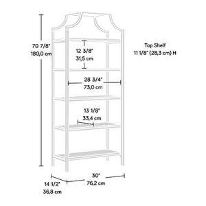 Sauder 428207 International Lux Bookcase - Deco Stone™ Finish