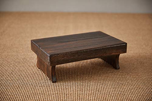 SINOBEST Wood Step Stool, Portable Rectangle Bed Stool, Small Step Ladder for Kitchen & Bathroom, Foot Rest Stool Under Desk, Large Surface, Strong and Durable for Kids, Adults and Elders