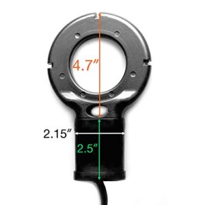 SLASHCOOL Upgraded 500-Watt De-Icer - Submergible Cast Aluminum Utility De-Icer with Black Teflon Coating Film for Better Mineral Buildup and Corrosion Resistance