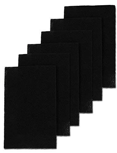 FRESH HEADQUARTERS Replacement Activated Charcoal Filters Compatible with Van Ness Cat Litter Box 6 Pack Bulk Carbon Odor Eliminator