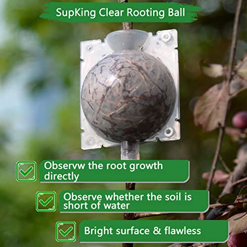 Plant Rooting Grow Propagation Ball,Air Layering kit,Assisted Cutting Rooting,Reusable Plant Rooting Device,High Pressure Ball Grafting Device Root Box for Plants Rose.(8pack)